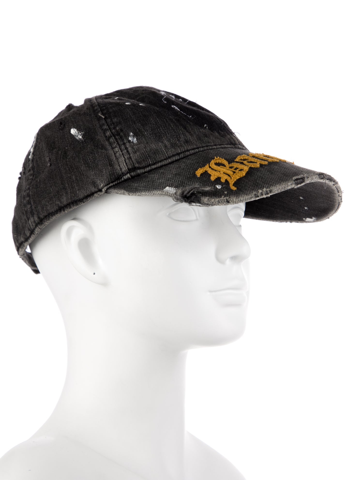 Martine Rose Distressed Embroidered Hat