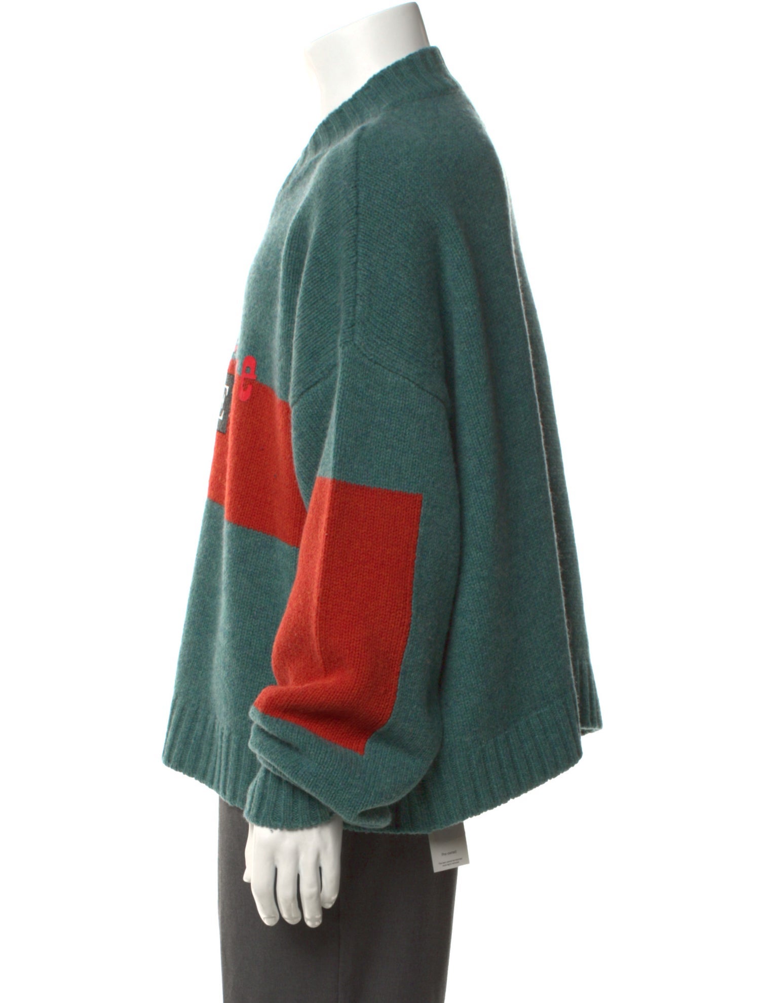 Martine Rose Lambswool Graphic Print Pullover