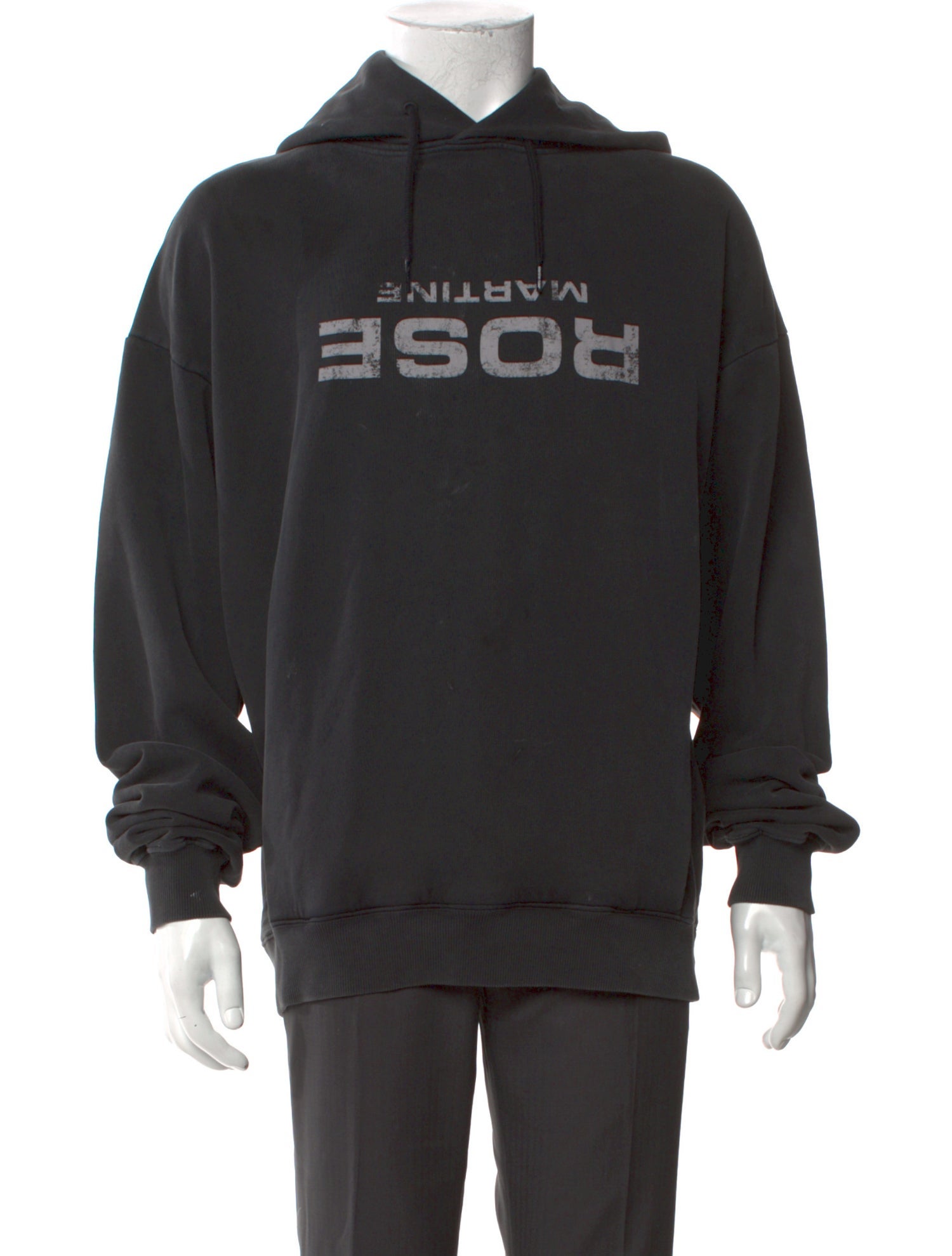 Martine Rose Graphic Print Crew Neck Hoodie