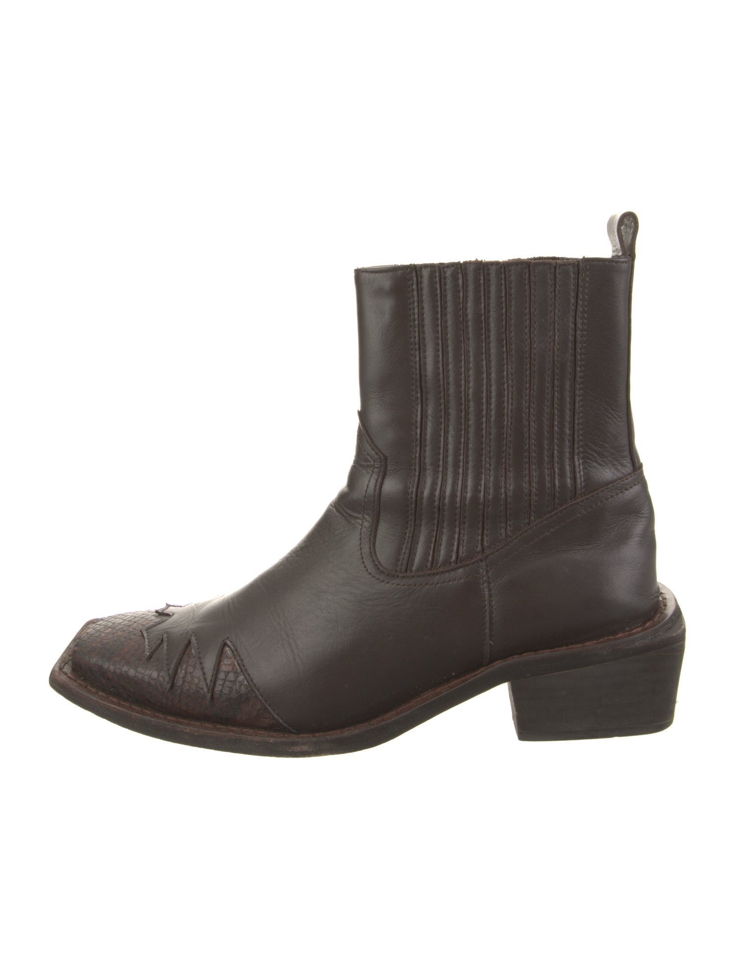 Martine Rose Leather Chelsea Boots