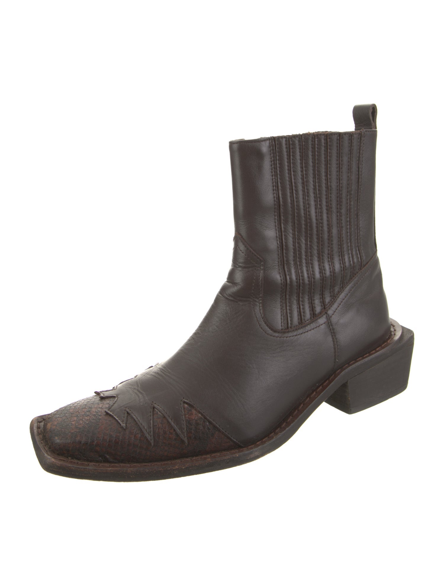 Martine Rose Leather Chelsea Boots