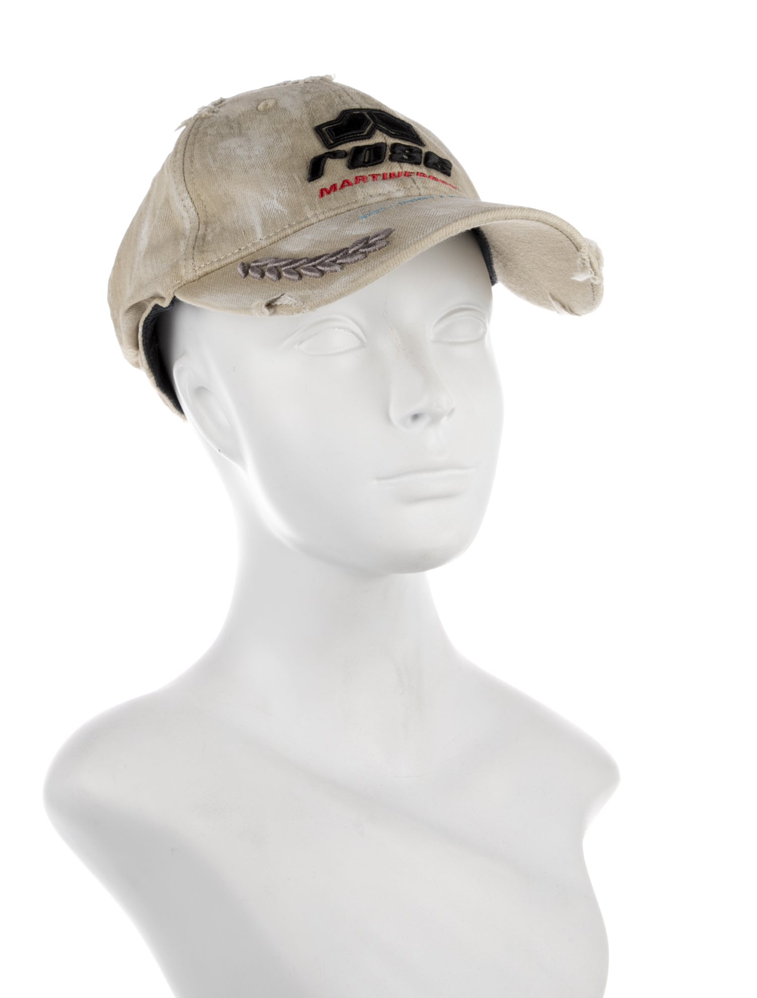 Martine Rose Distressed Baseball Cap