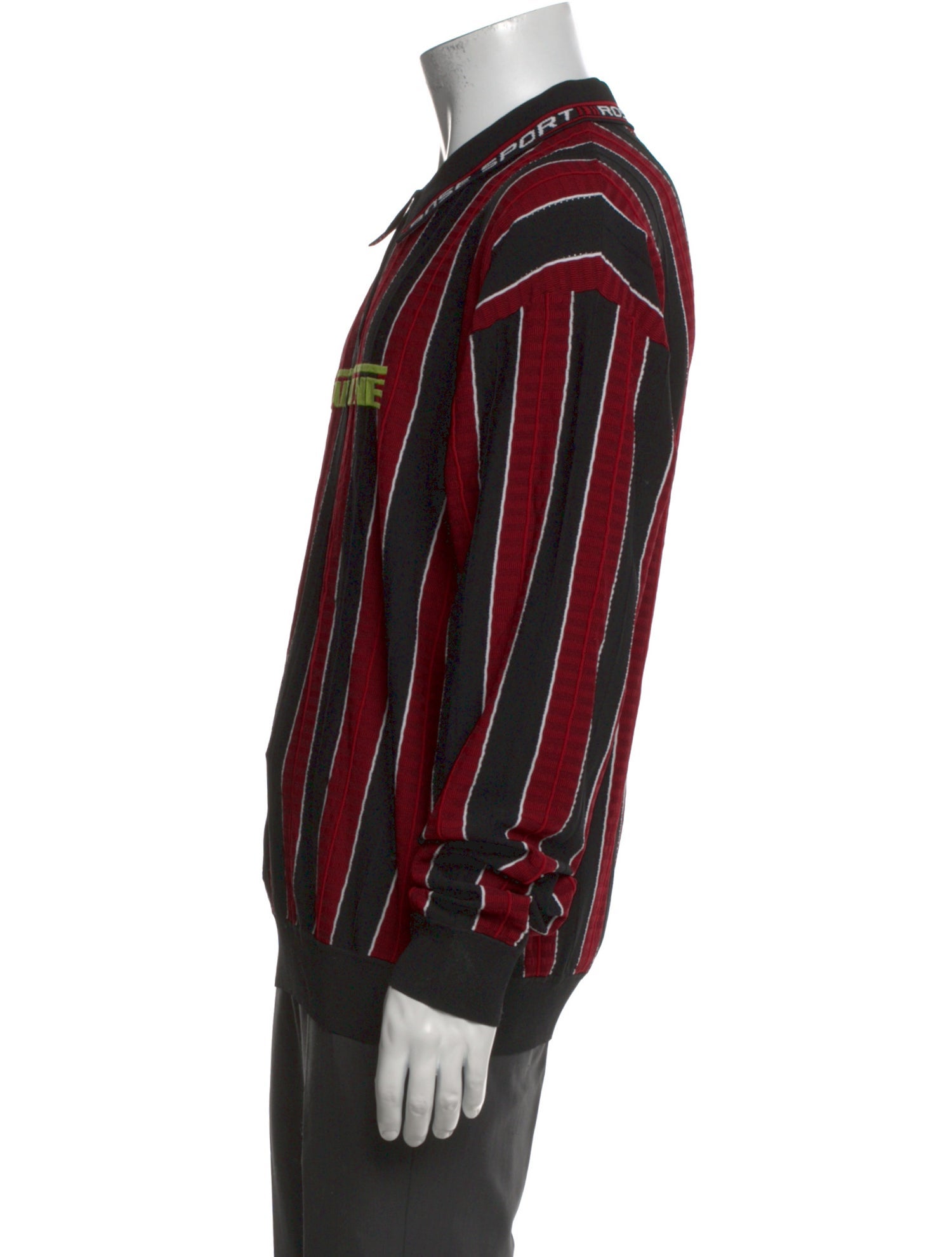 Martine Rose Striped Collar Pullover