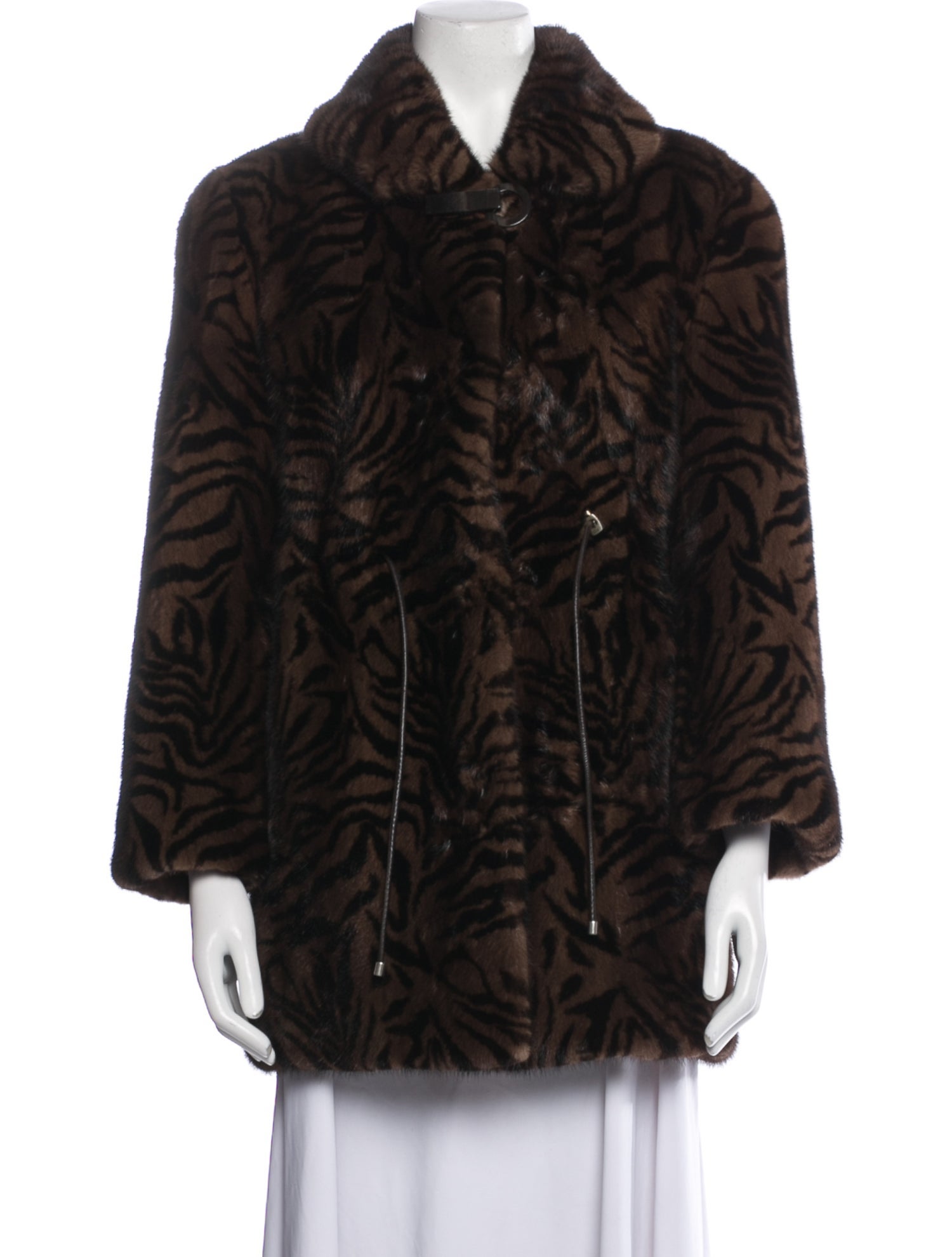 Rockler Furs Animal Print Fur Coat