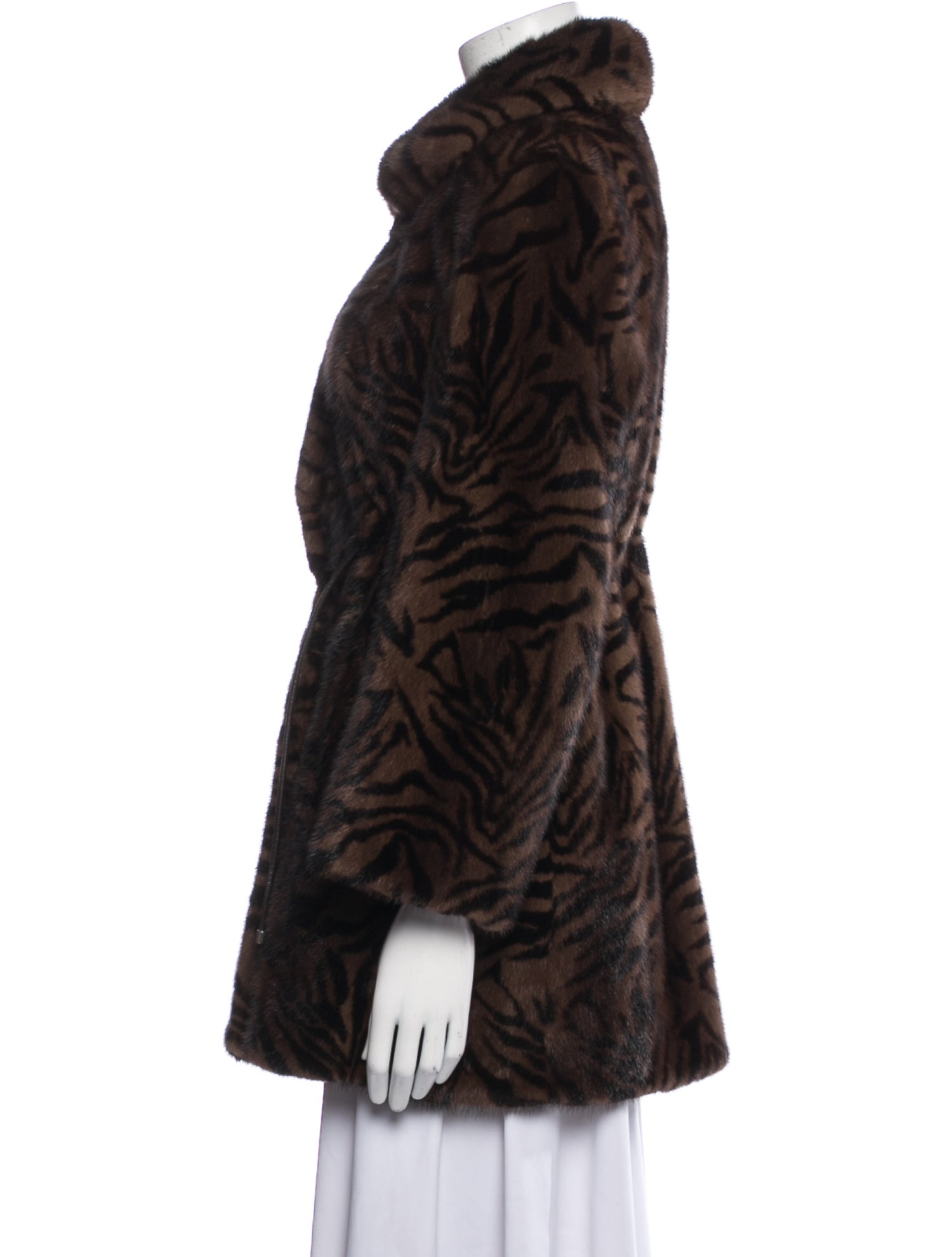 Rockler Furs Animal Print Fur Coat