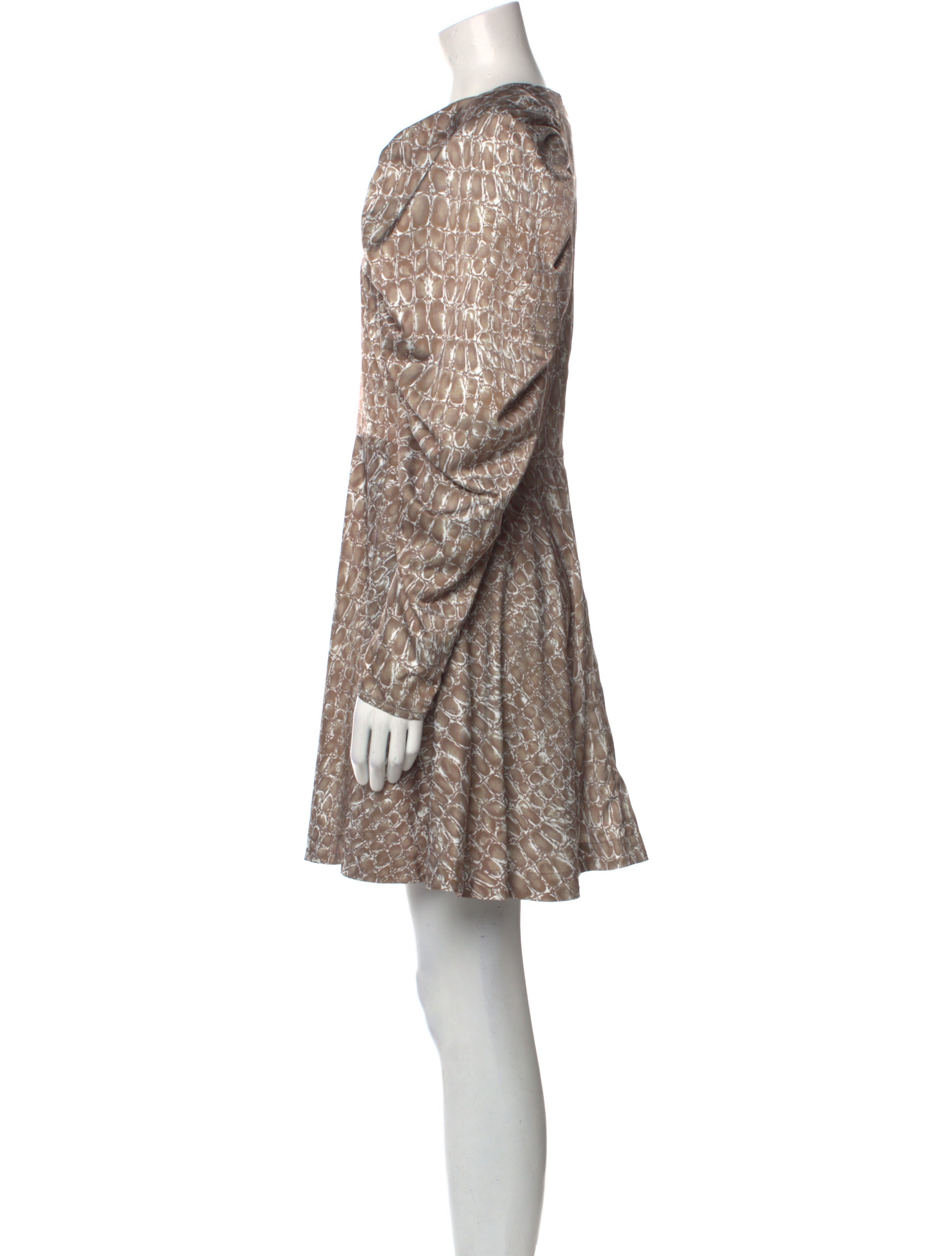 ROTATE Birger Christensen Animal Print Mini Dress