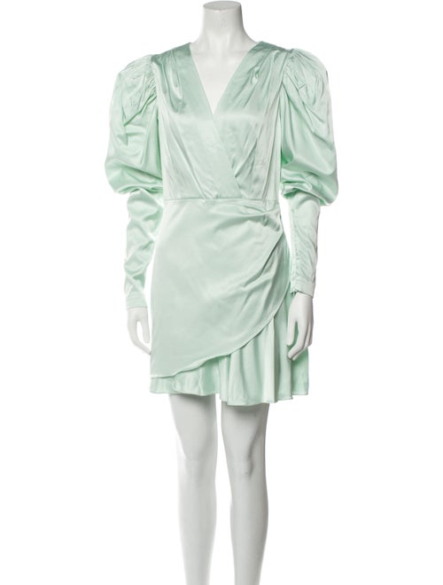 ROTATE Birger Christensen V-Neck Mini Dress