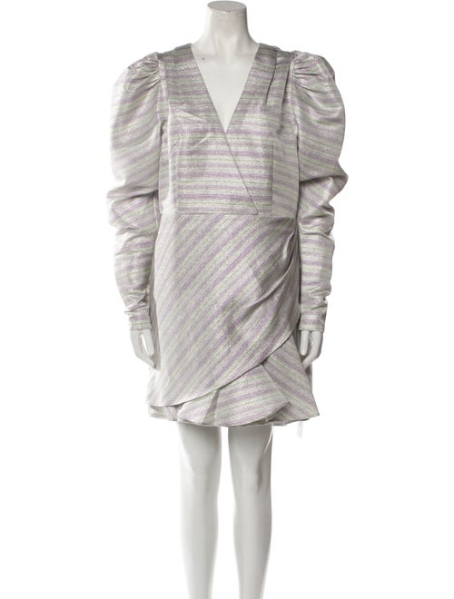 ROTATE Birger Christensen Striped Mini Dress