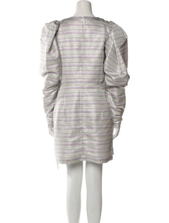 ROTATE Birger Christensen Striped Mini Dress