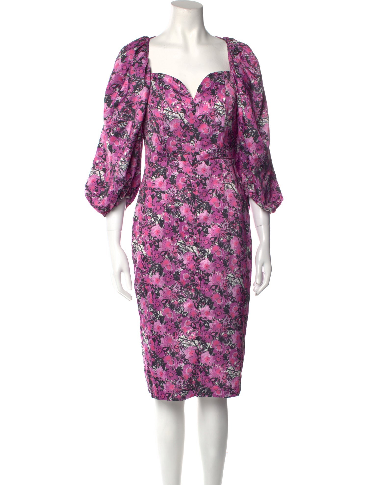ROTATE Birger Christensen Floral Print Midi Length Dress w/ Tags
