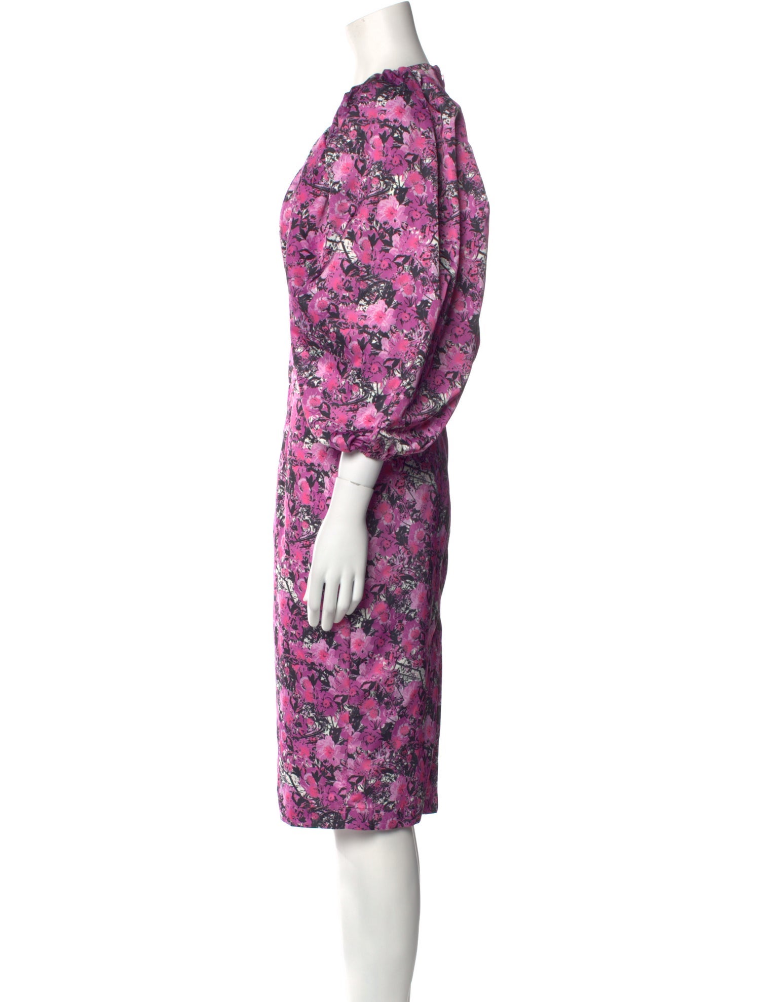 ROTATE Birger Christensen Floral Print Midi Length Dress w/ Tags