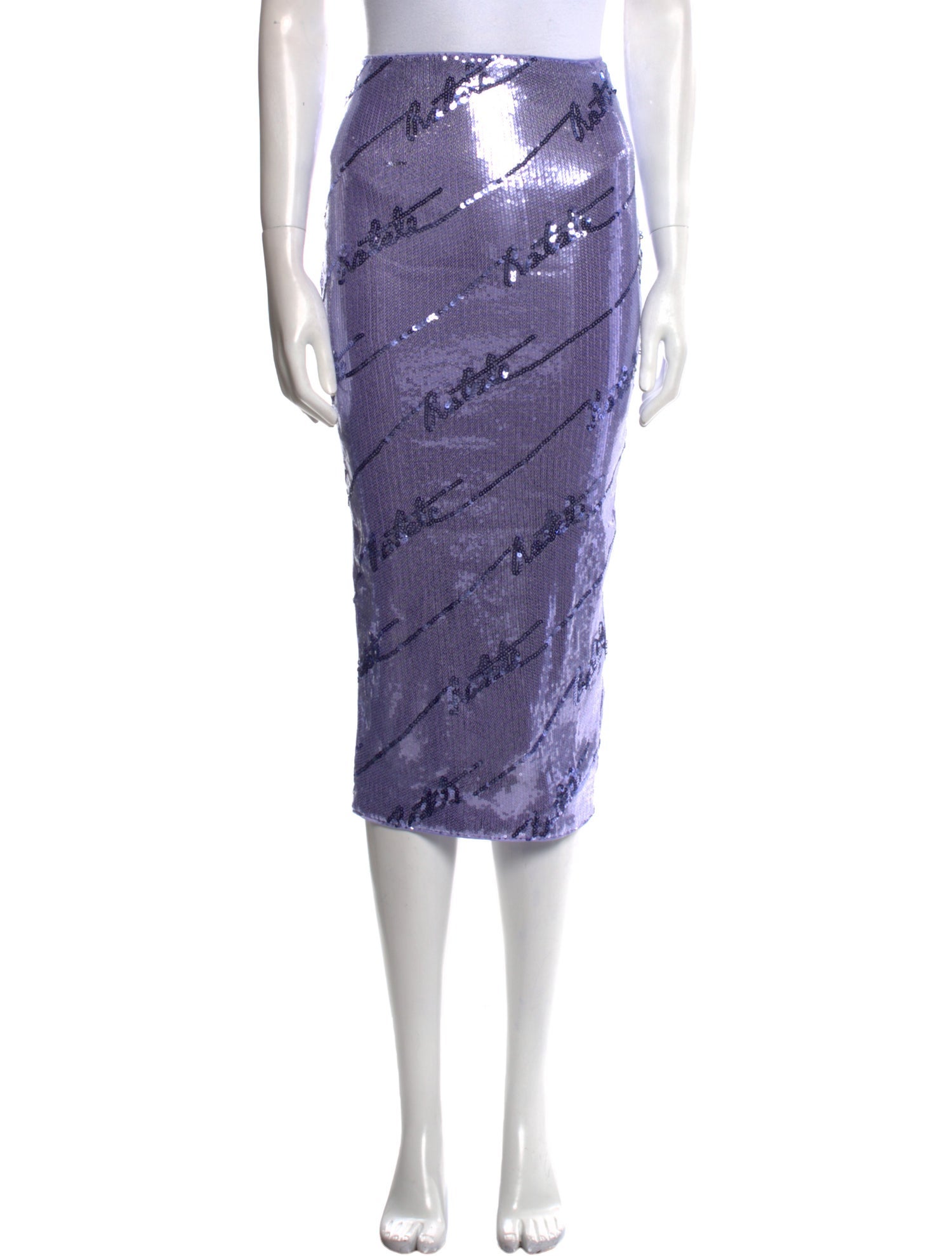 ROTATE Birger Christensen Printed Midi Length Skirt