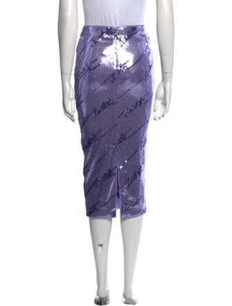 ROTATE Birger Christensen Printed Midi Length Skirt