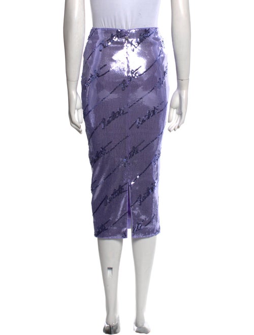 ROTATE Birger Christensen Printed Midi Length Skirt