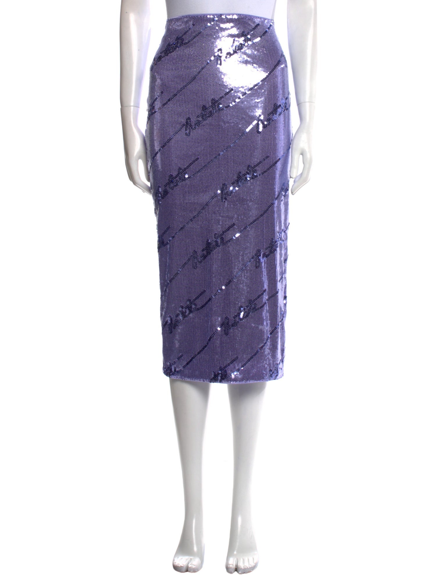 ROTATE Birger Christensen Printed Midi Length Skirt