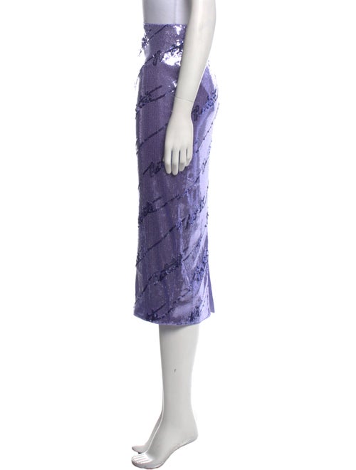 ROTATE Birger Christensen Printed Midi Length Skirt