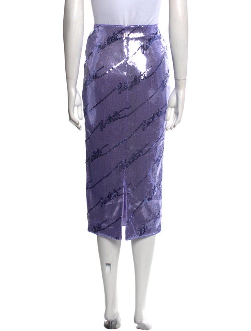 ROTATE Birger Christensen Printed Midi Length Skirt