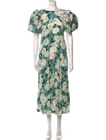 Rotate Birger Christensen Dresses Floral Print Long Dress Us6, Dk36 | M