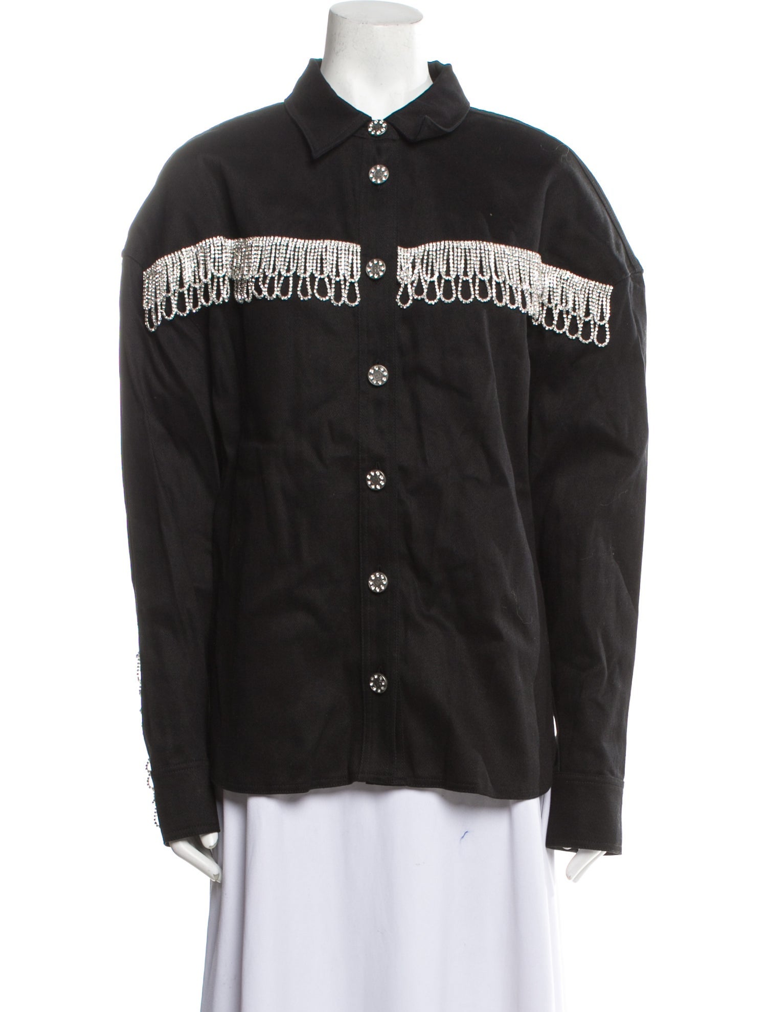 ROTATE Birger Christensen Long Sleeve Button-Up Top
