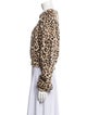 ROTATE Birger Christensen Cashmere Animal Print Sweater