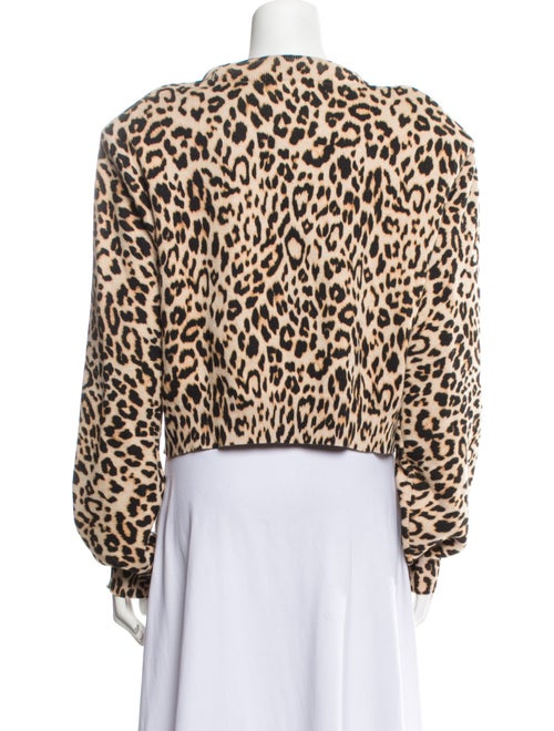 ROTATE Birger Christensen Cashmere Animal Print Sweater