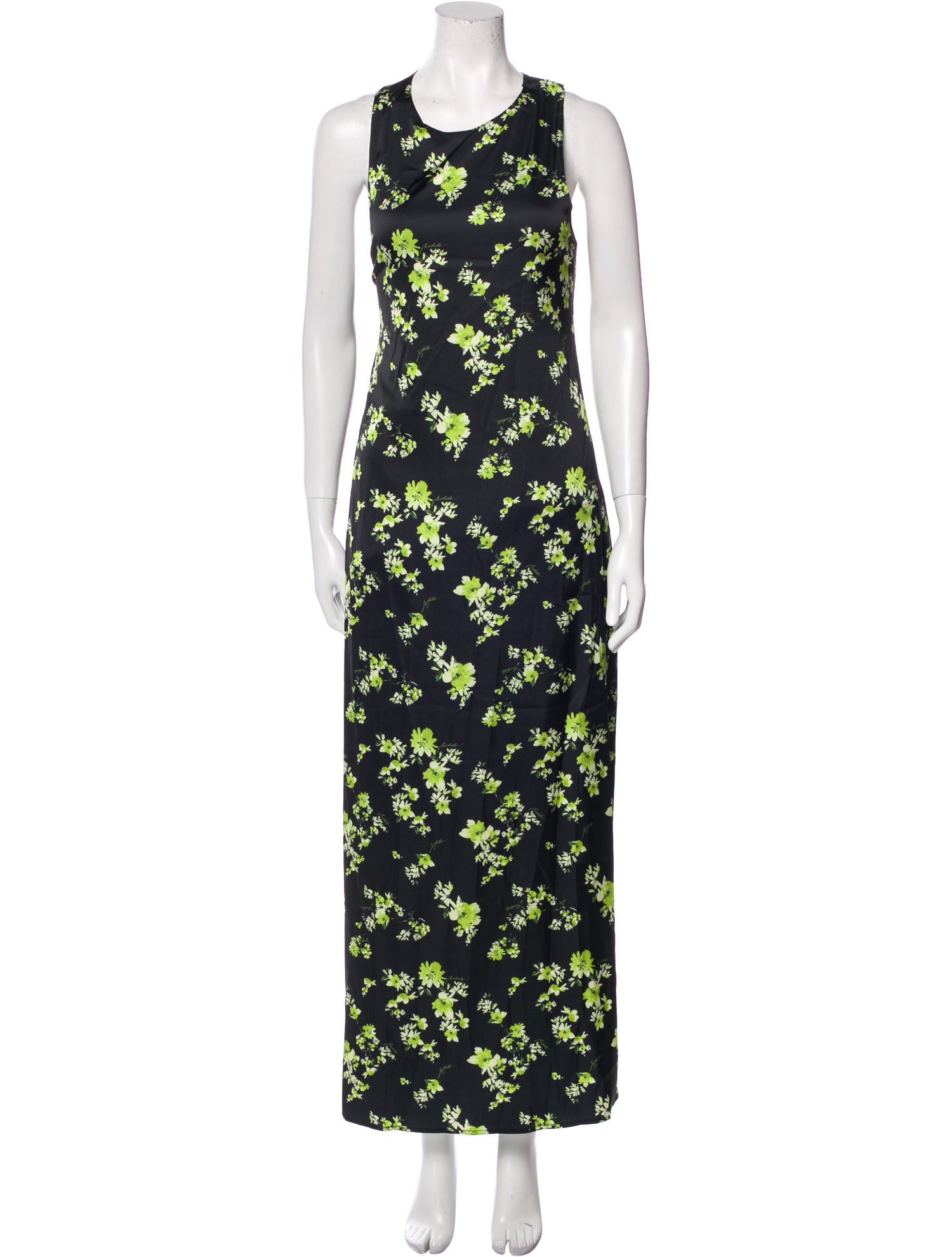 ROTATE Birger Christensen Floral Print Long Dress