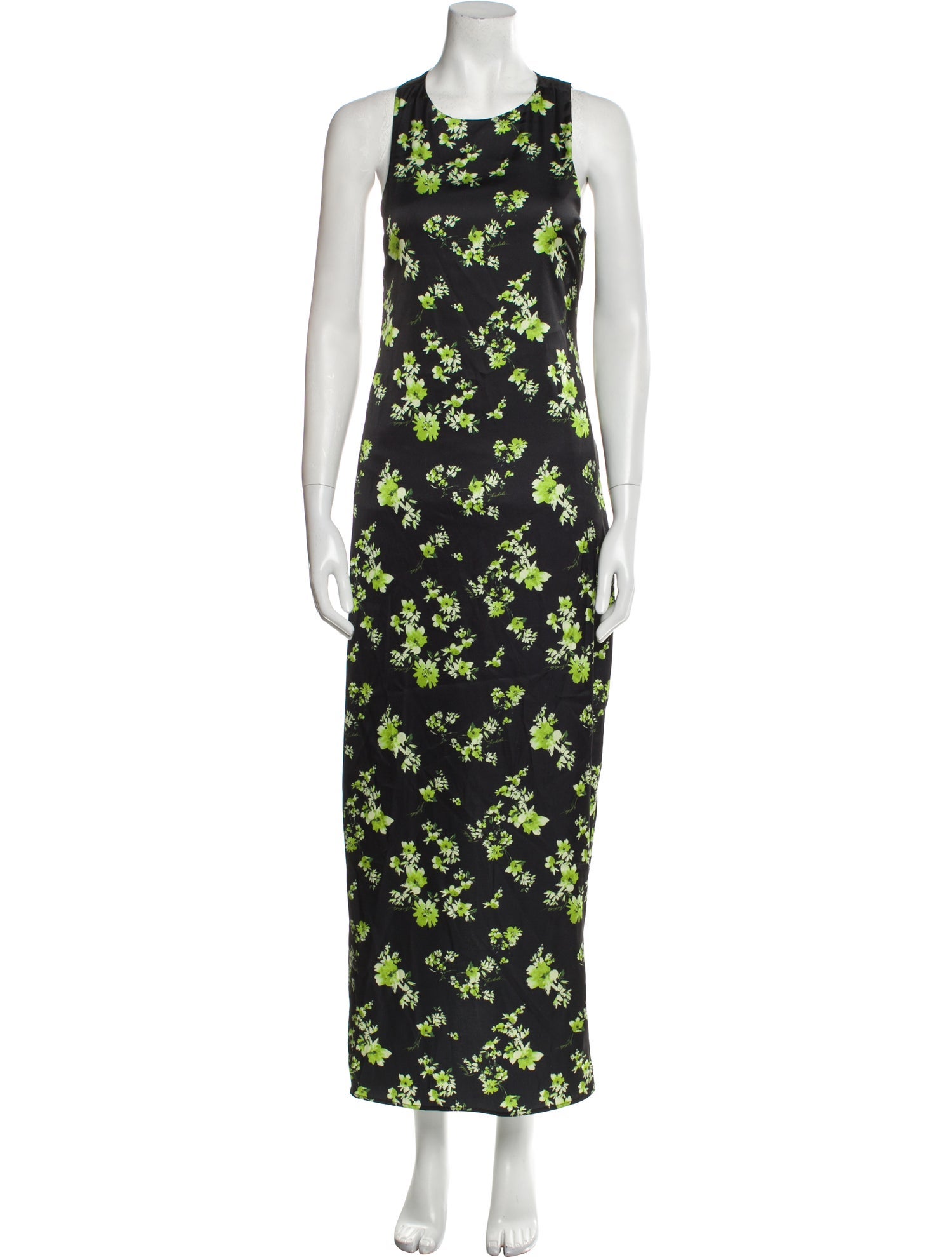 ROTATE Birger Christensen Floral Print Long Dress