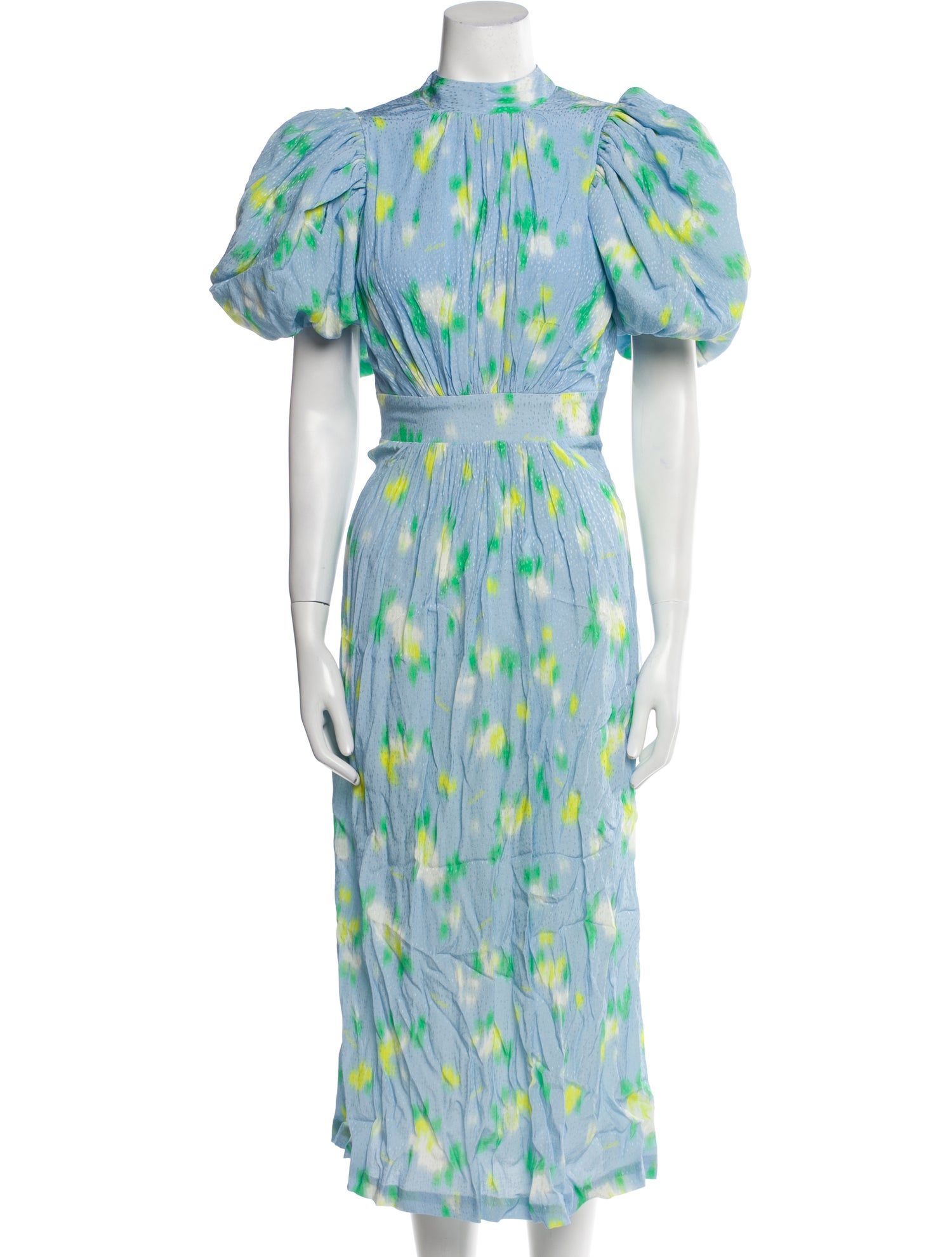 ROTATE Birger Christensen Printed Long Dress
