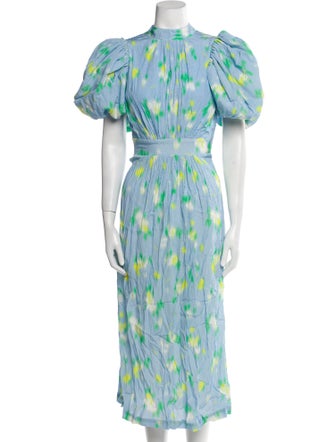 ROTATE Birger Christensen Printed Long Dress