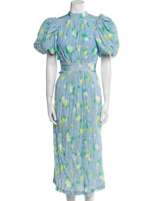 ROTATE Birger Christensen Printed Long Dress