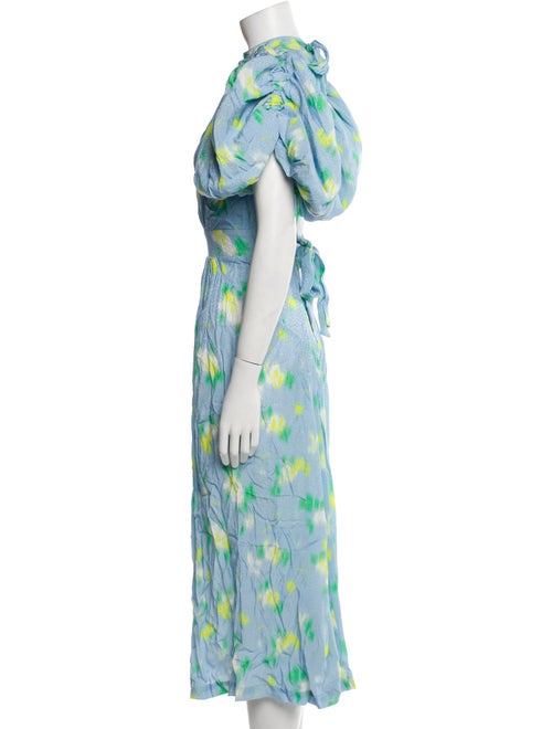 ROTATE Birger Christensen Printed Long Dress