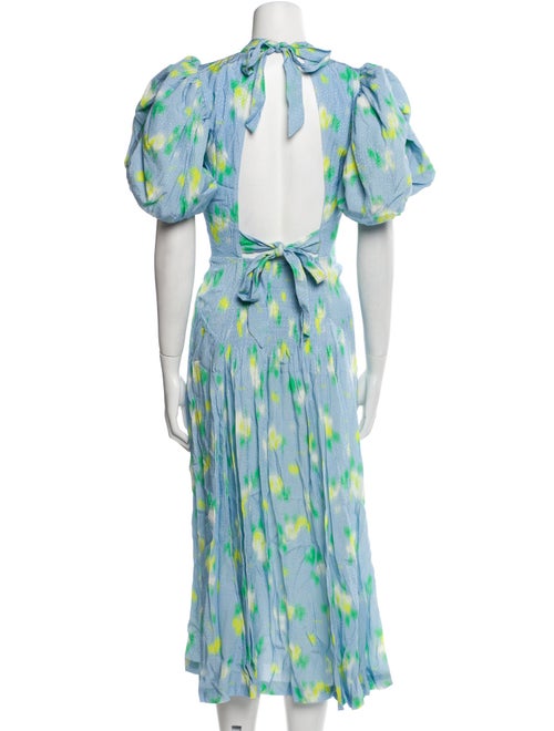 ROTATE Birger Christensen Printed Long Dress