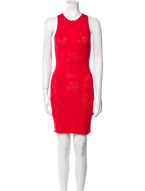 ROTATE Birger Christensen Crew Neck Mini Dress