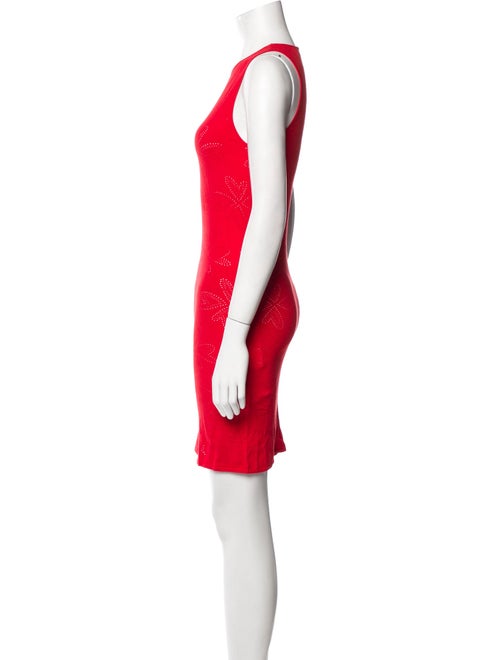 ROTATE Birger Christensen Crew Neck Mini Dress