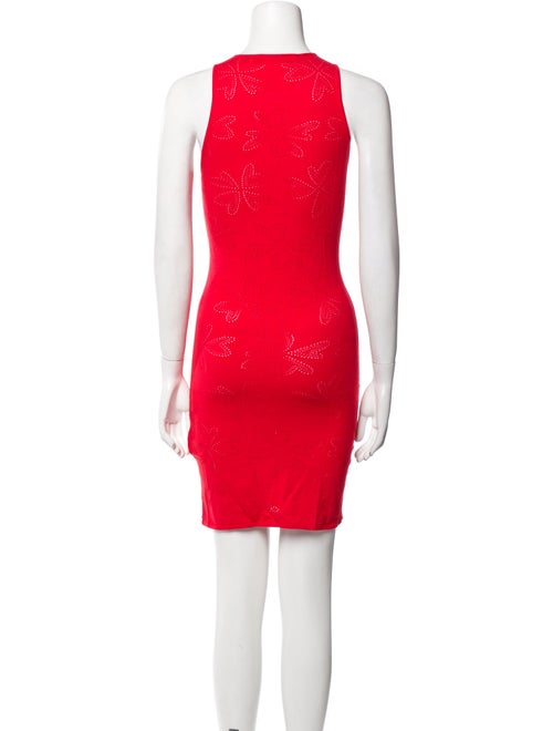 ROTATE Birger Christensen Crew Neck Mini Dress