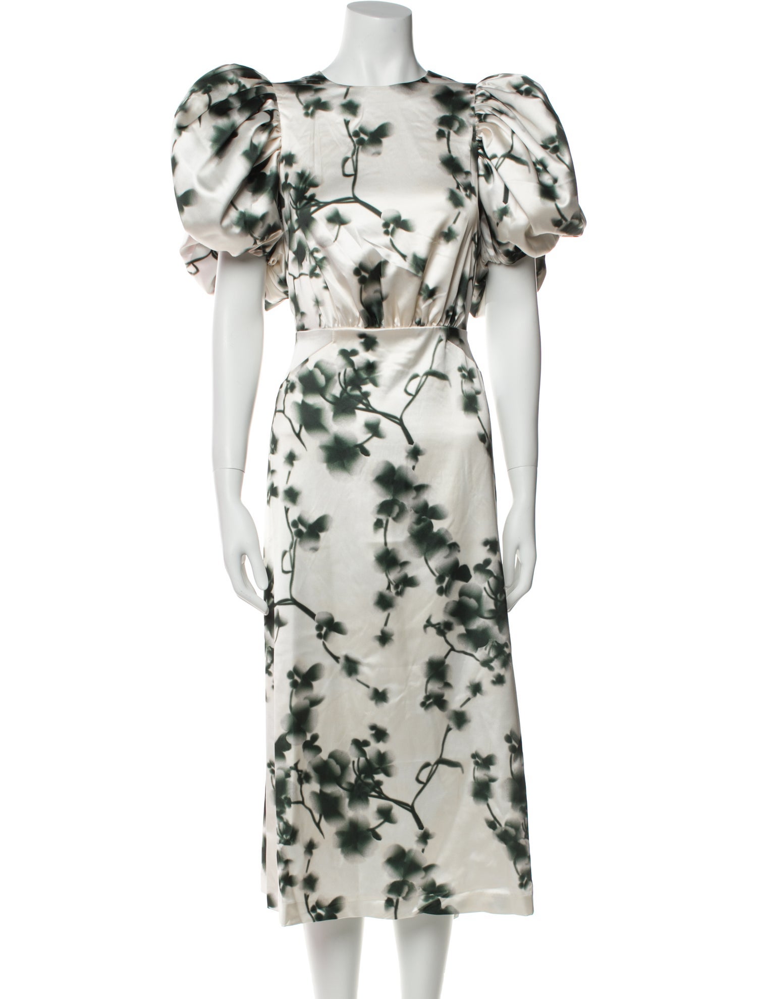 ROTATE Birger Christensen Floral Print Long Dress