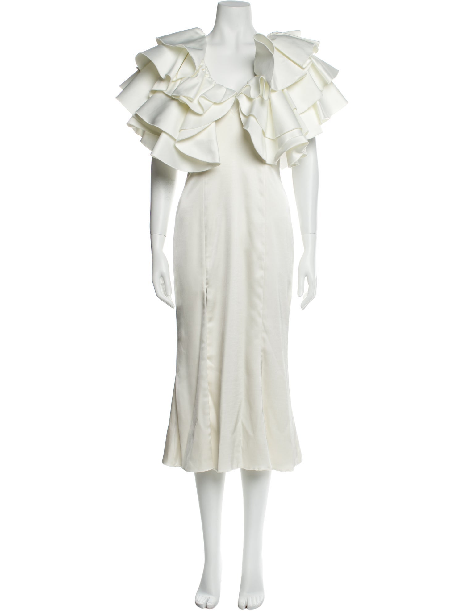 ROTATE Birger Christensen V-Neck Long Dress