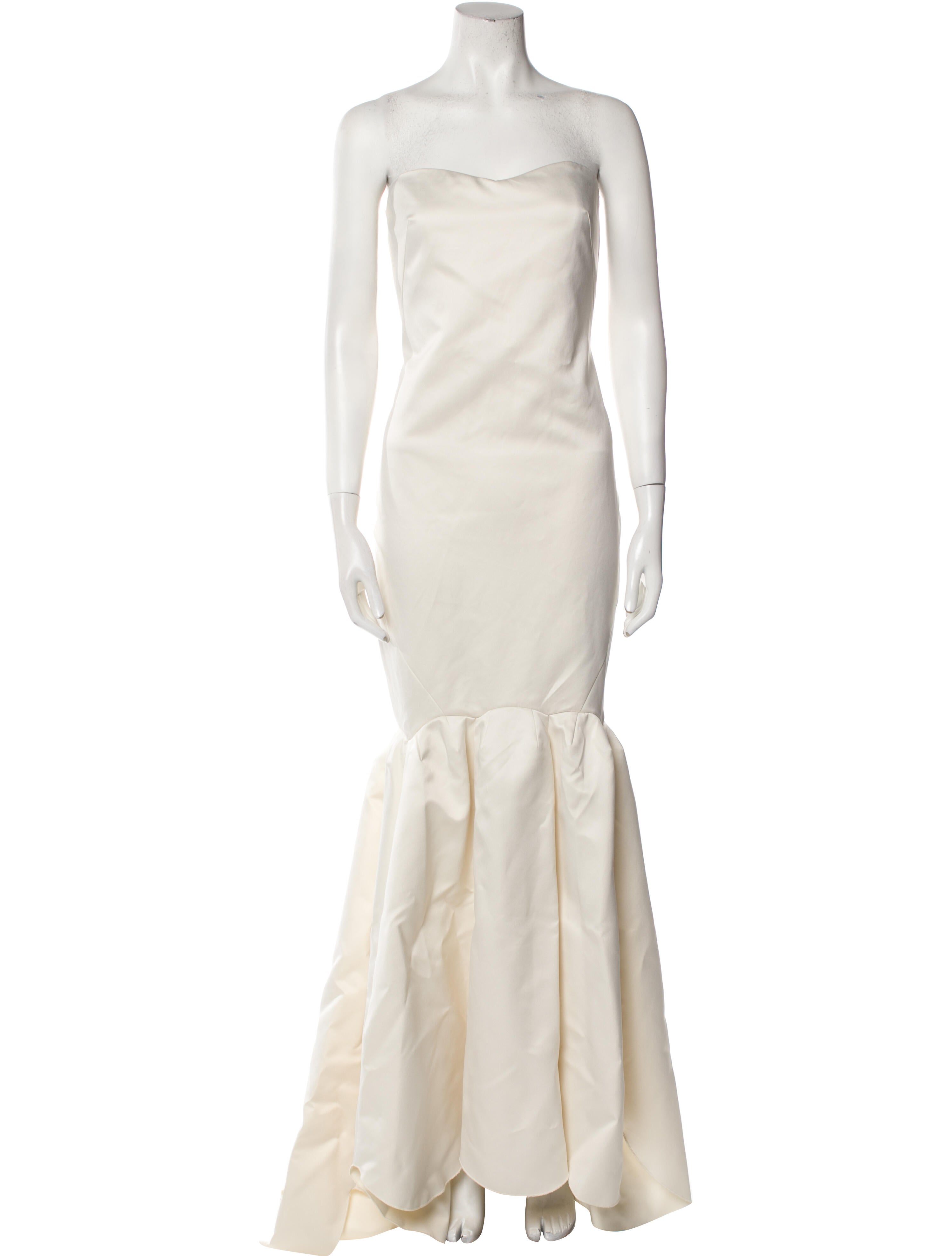 ROTATE Birger Christensen Strapless Long Dress