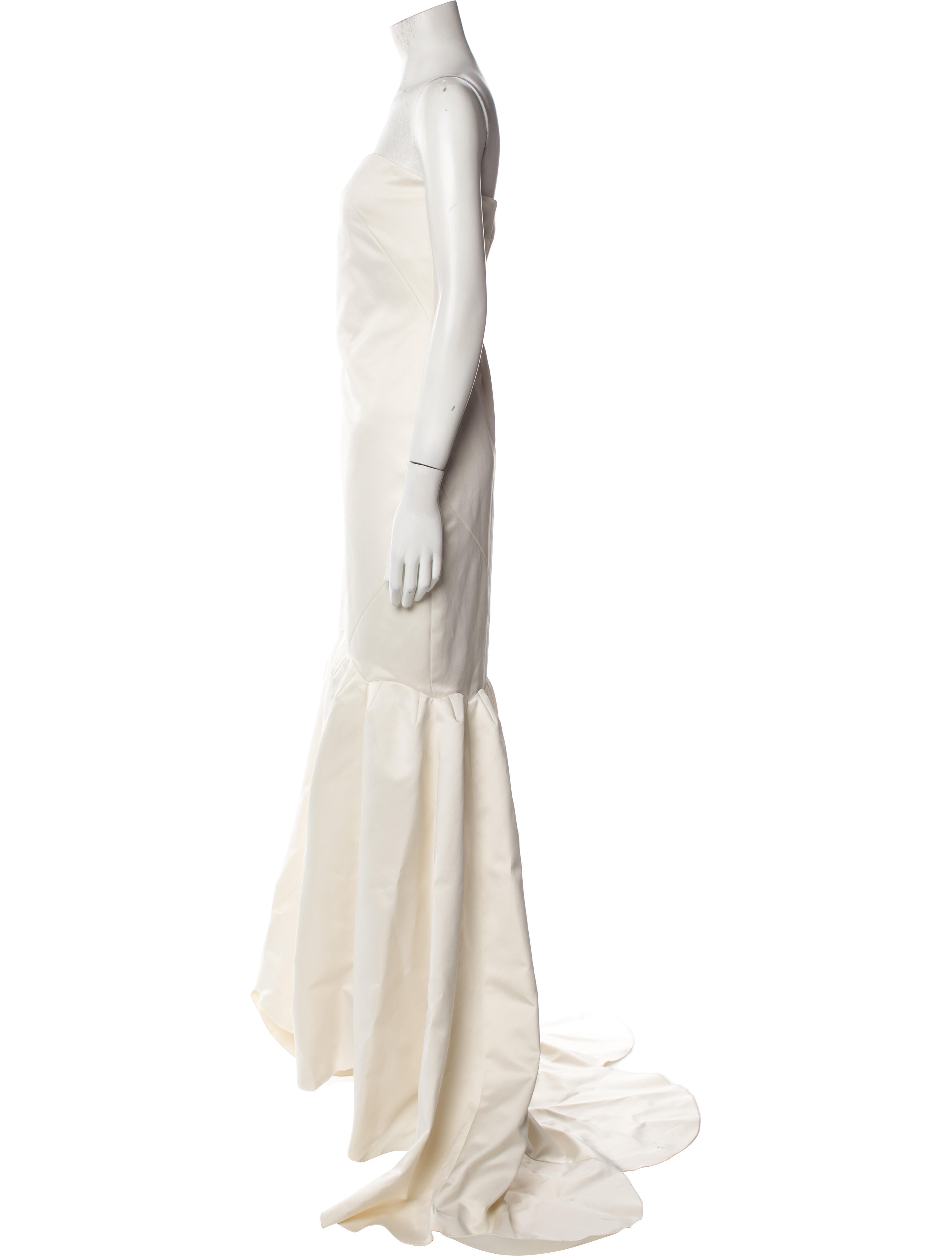 ROTATE Birger Christensen Strapless Long Dress