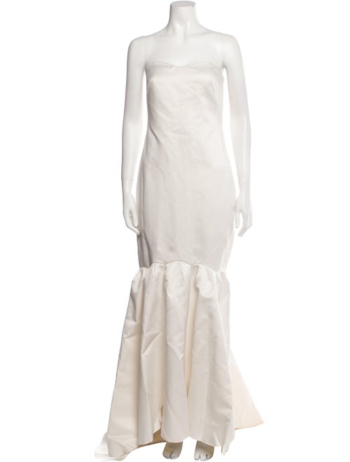 ROTATE Birger Christensen Strapless Long Dress