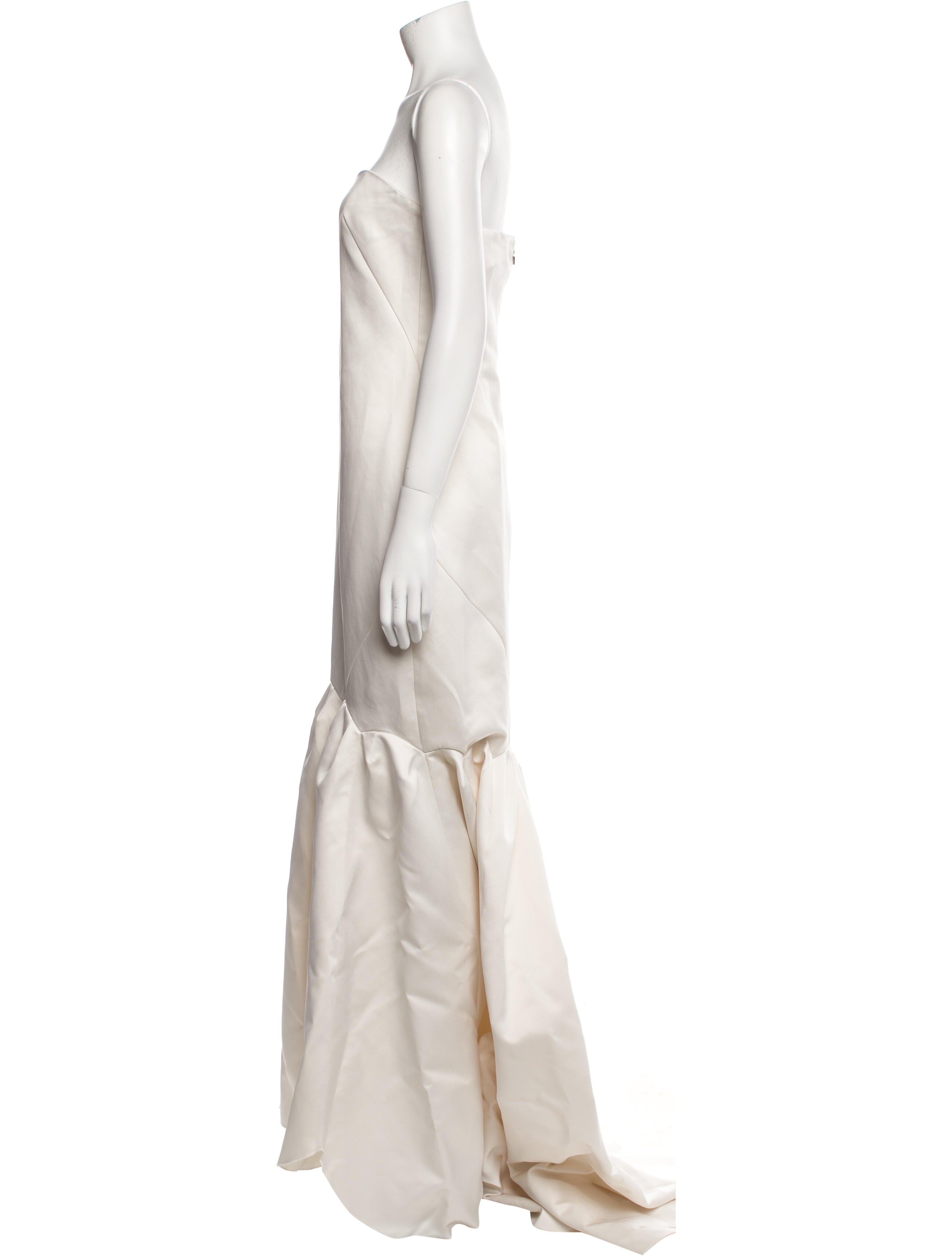 ROTATE Birger Christensen Strapless Long Dress