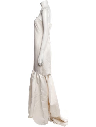 ROTATE Birger Christensen Strapless Long Dress