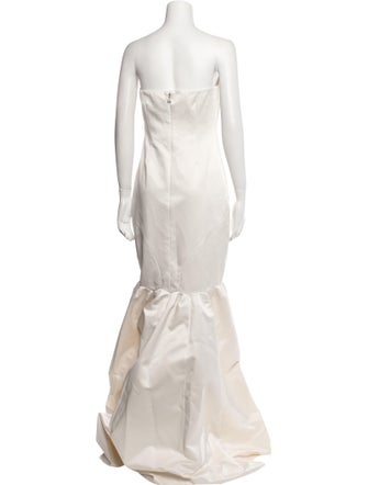 ROTATE Birger Christensen Strapless Long Dress