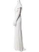 ROTATE Birger Christensen Plunge Neckline Long Dress