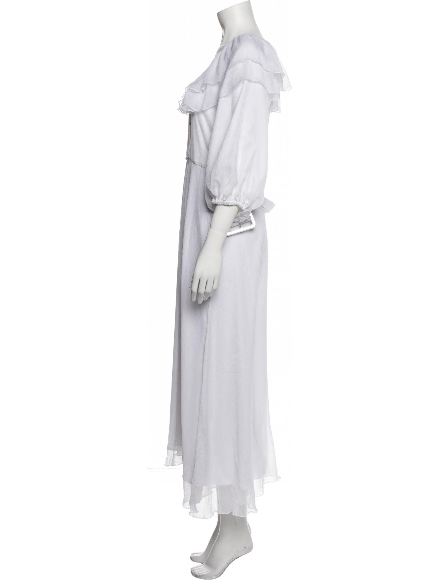 ROTATE Birger Christensen Scoop Neck Long Dress