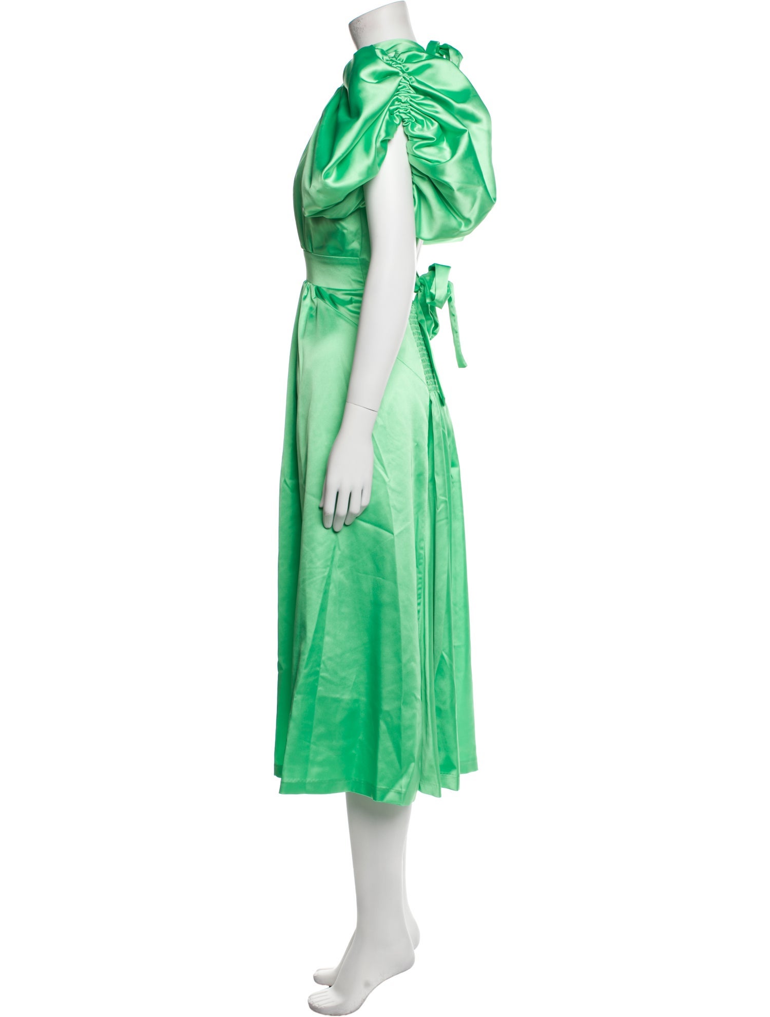 ROTATE Birger Christensen Satin Long Dress