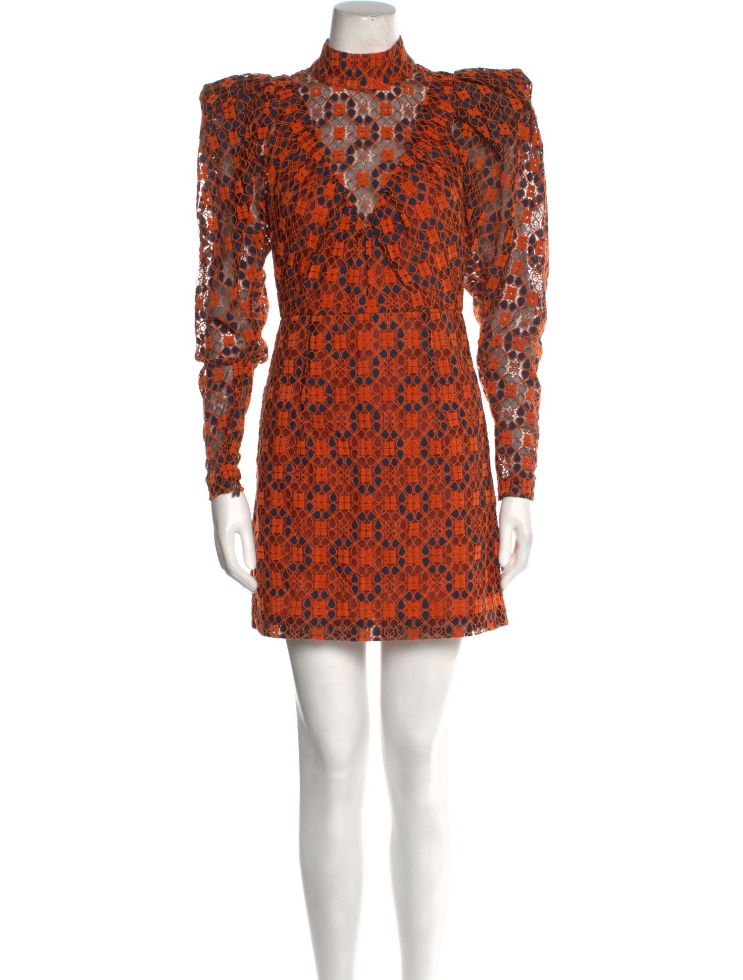 ROTATE Birger Christensen Floral Print Mini Dress