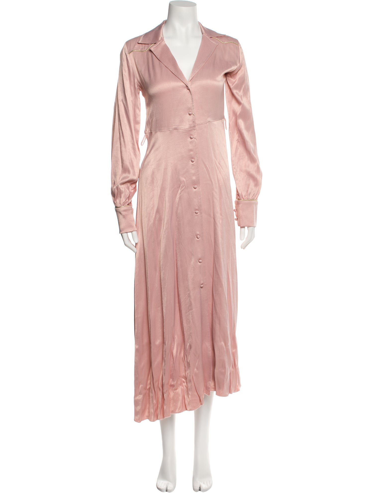 ROTATE Birger Christensen V-Neck Long Dress