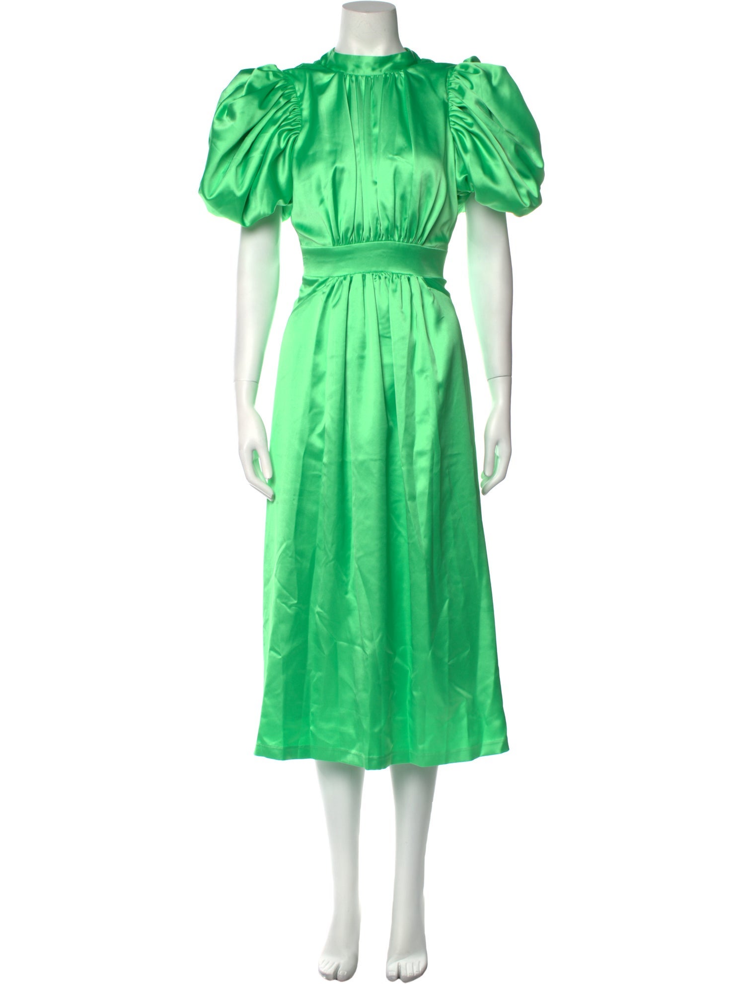 ROTATE Birger Christensen Crew Neck Long Dress