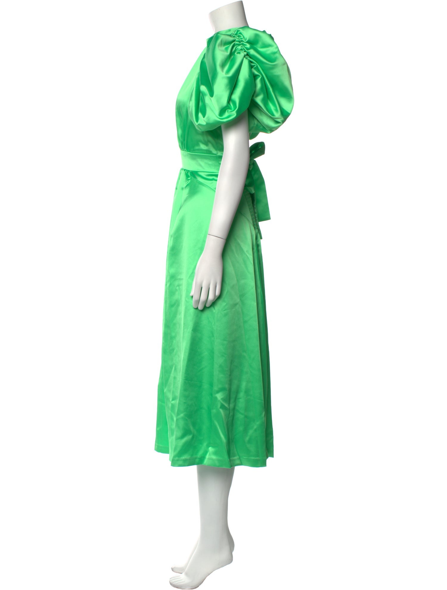 ROTATE Birger Christensen Crew Neck Long Dress